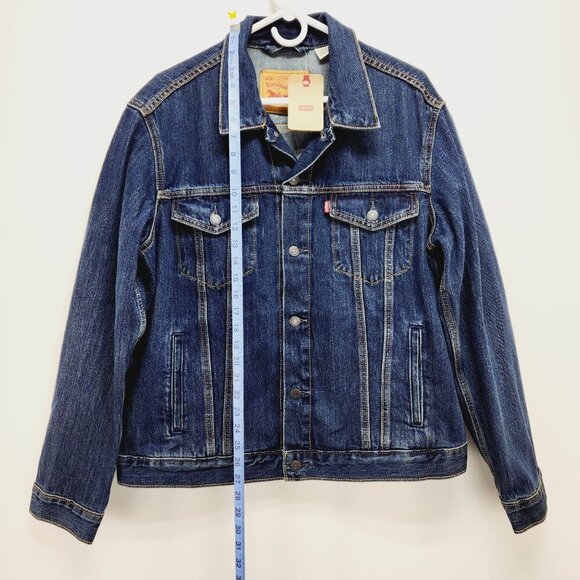 Levi's Men's Trucker Denim Jacket Size L blue New - Picture 7 of 10